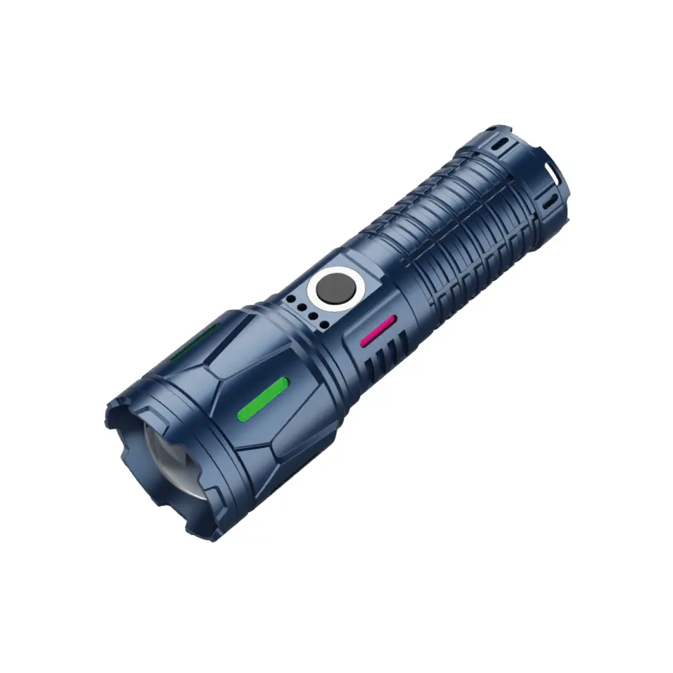 Linterna táctica recargable LED de 10 W para camping y seguridad