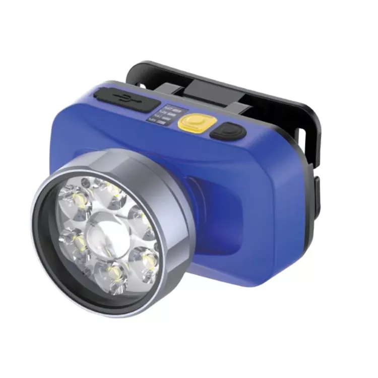 Linterna frontal LED láser blanca con motor 18650 para uso en exteriores