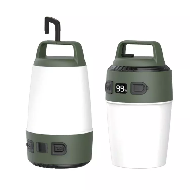 Linterna de camping LED roja y blanca de 36 W recargable