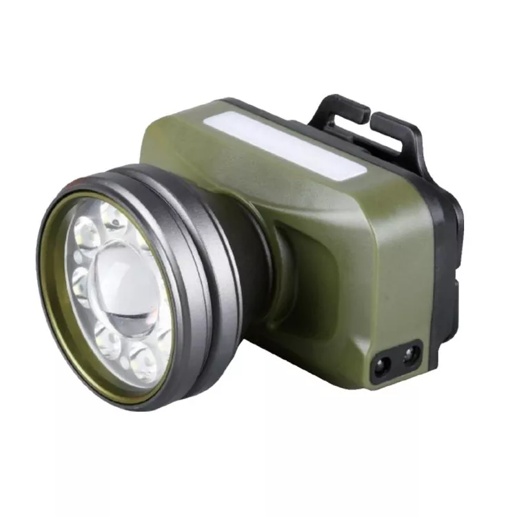 Linterna frontal LED con correa ajustable, portátil, recargable