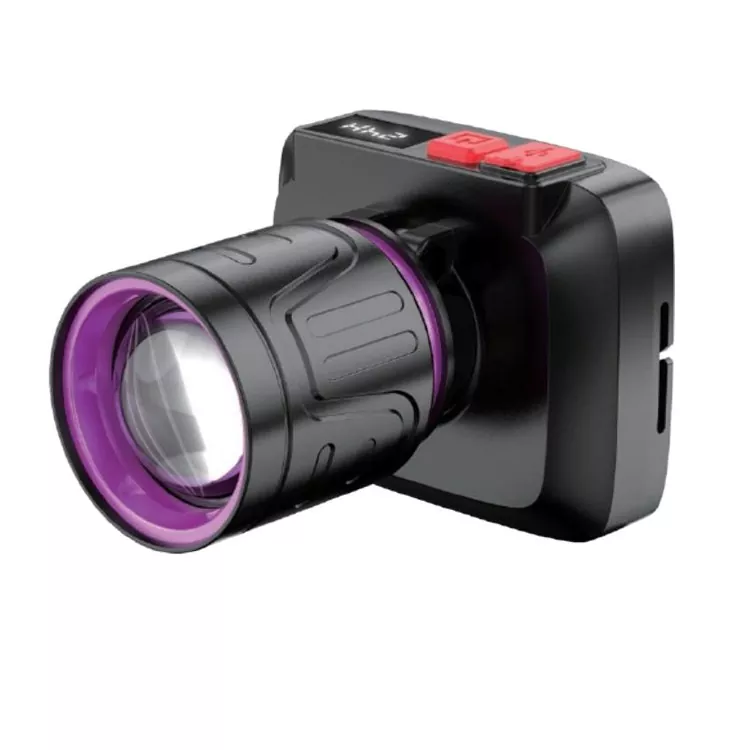 Linterna frontal LED láser blanca resistente al agua para construcción y trabajo nocturno